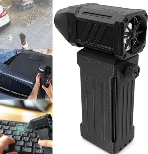 Rusopobe Mini soplador Jet Dry, soplador Turbo Jet inalámbrico, Ventilador de Chorro para secar el Coche Potente soplador con Ventilador de conducto de Alta Velocidad, 110000RPM 45m/s