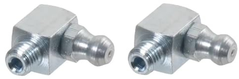 cyclingcolors 2x graisseur coudé 1/4 UNF angle 90° embout graissage pompe à graisse manuelle hydraulique tracteur engin agricole tractopelle