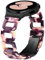 Bracelet en résine compatible avec Samsung Galaxy Watch 6 5 4 mm 40 mm/Watch 5 Pro 45 mm/Galaxy Watch 6 Classic 43 mm, 47 mm, bandeau respirant sans couture pour homme et femme (violet scintillant)