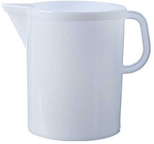 DIAH DO IT AT HOME Plastic Big Jug Measuring Mixing Jug with Handle and Spout- Home Brewing Kitchen Tool (5 L)