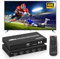 2x2 HDMI Video Wall Controller 4K@30Hz, con Reproductor Multimedia, Controlador de Pantalla de 4 Canales con Mando a Distancia para 4 Pantallas de TV, rotación de 180 Grados, 8 Modos de unión