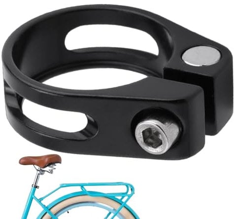 Yulokdwi Seat Post Tube Clamp - Quick Release Seat Clamps | 28.6MM/31.8MM/34.9MM Replacement Parts with High Hardness for Bicycles Mountain Bikes