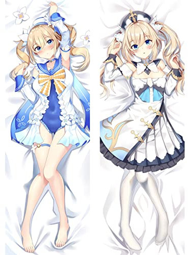 Für Barbara Body Kissenbezug Kissenhülle,Anime Pillowcase Doppelseitige Umarmungskissen Bezug,Anime Muster Körper Kissenbezug,Shortplush-150x50cm