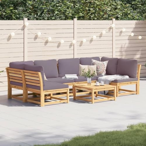 Festnight Balkon Lounge Klein Ecklounge Gartenlounge Outdoor Holz Balkonmöbel Kleiner Balkon Sofa Gartensofa U Form Ecksofa Lounge Sofa Outdoor Garten Loungemöbel Terrasse Gartenmöbel Set