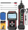 RJ45 Network Cable Tester and Tracer, VXSCAN NF-8209S Ethernet Cable Tester Wire Tracer with NCV & Lamp for CAT5 CAT6 CAT6a - Cont/Length Measurement/SCAN/Flash/QC/NCV/POE Tester