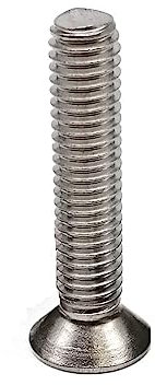 YZADSXCL 10/50pcs M3 M4 M5 Lunghezza 4-50mm Marine 316 A4 in Acciaio Inox Antiruggine Piatto Testa Svasata Bullone Vite(10mm,50pcs M3)