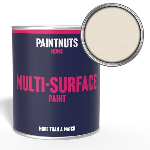 Paintnuts Multi-Surface Paint - RAL-9001 - CREAM - 1 Litre Tin - Matt Finish
