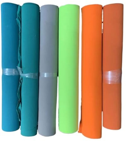 HWJFDC Neopren Stoff Meterware Elastisches Neopren-Gewebe, Gummi-Tauchmaterial, 2,5 mm dick, dehnbar, 45 cm x 137 cm(Light Green)