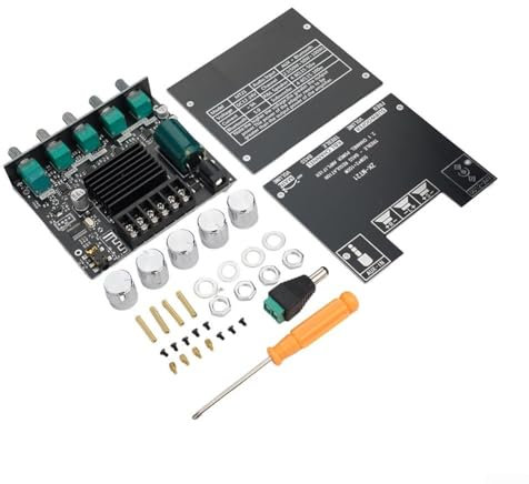 ZK-MT21 2.1-Kanal, kompatibles Audio-Verstärker-Modul, mit AUX-Eingang 50 W + 100 W Ausgangsleistung für Heimkino, DIY-Lautsprechersystem