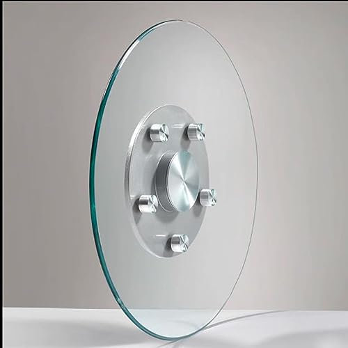 Bandeja giratoria de vidrio templado para mesa de comedor, plato giratorio grande Lazy Susan de 30 y 39, plato giratorio para servir sobre la mesa para banquetes y compartir comida más fácilmente