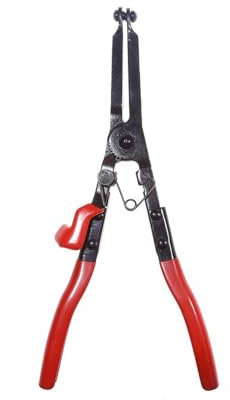 perfk Exhaust Pipe Clamp Plier, Exhaust Clamp Tool, Portable Carbon Steel Multipurpose Exhaust Repairs Hand Tool C Type Clamp