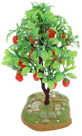 JOINPAYA Simuliertes Apfelbaummodell Diorama Grasmodell Basis Mini Kiefern Bastelbäume Kleine Bäume Baumhaus Zubehör Mini Bäume Zum Basteln Obstbäume Basteln Mini Modellbäume