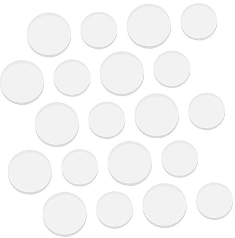 Gadpiparty 20stücke Glastischpuffer Aus Transparentem Gummi Abstandshalter Für Glasarbeitsplatten Saugnäpfe Zum Verhindern Von Verrutschen Und Keramikoberflächen Stoßschutz Für Möbel