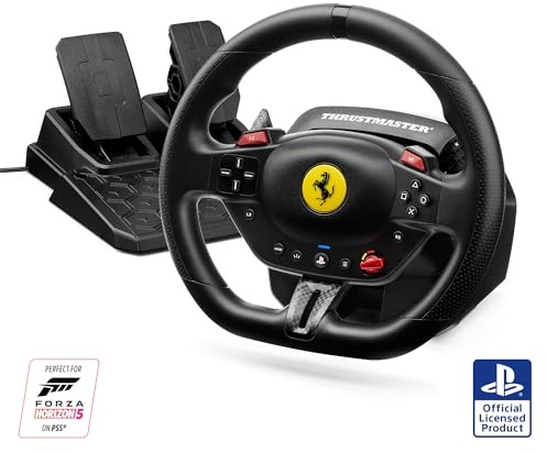 Thrustmaster T98 Ferrari 296 GTB Racing Wheel and Pedal Set (compatible with PS5, PS4 & PC)