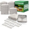 Novatool Set di 20 tappi per pali da 91 x 91 mm, zincati con viti, copertura per pali in legno, 9,1 cm, per recinzioni