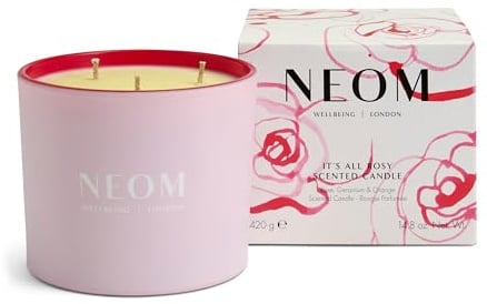 NEOM It's All Rosy Scented Candle 3 Wick, 420g