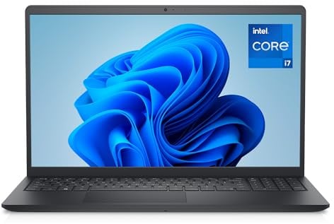 Dell 15 Laptop - Intel Core i7-1355U, 16GB RAM, 512GB SSD | 15.6 FHD entspiegeltes Display, Intel UHD Grafik, Windows 11 Home, Deutsch QWERTZ Tastatur (Netzteil separat erhältlich)