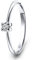 Miore Damen Weißgold Diamant Solitär Verlobungsring 14KT (585), Brillant 0.05 ct
