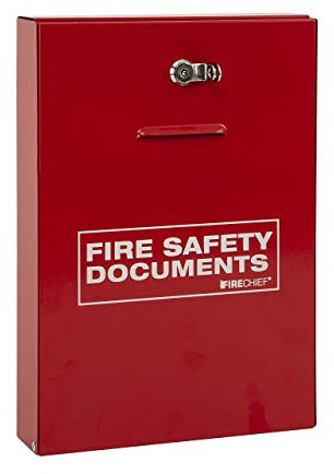 Firechief DHS2 Casier porte-documents avec verrou, rouge