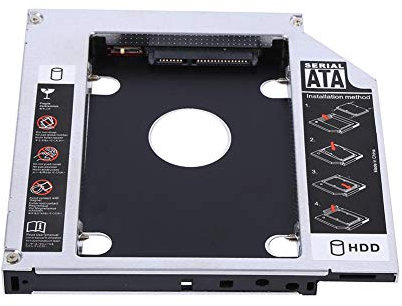 tonysa Bahia Disco Duro Externa, Adaptador óptico DVD, SSD para 2.5 HDD, SATA, SATAII SDD CD-ROM para Interfaz SATA 12 bits 12.5mm,Caja de Disco Duro para Laptop
