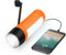 VFAN Rechargeable Hand Crank Generator/Flashlights/Charger for Phone Camping, Dog Walking Emergency Situations (Orange)