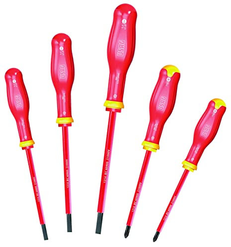 USAG U00910119 Serie giraviti Slim isolati 1000V, Rosso