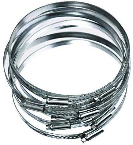 Eclipse Professional Tools ECW1-7 Eclipse W1 Lot de 10 clips pour tuyau en acier doux 130 à 160 mm