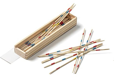 Miquelrius - Juego de Mesa Mikado, Madera Natural, De 1 a 8 Jugadores, A Partir de 6 años