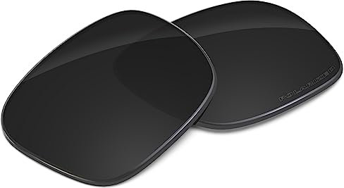 Tintart Verres de rechange performants compatibles avec Oakley Holbrook Metal Polarized Gravé, Noir carbone - Polycarbonate polarisé, Taille unique