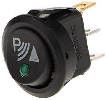 GIVBRO Rotondo 3 Pin Rocker ON/OFF Interruttore Parcheggio Reverse Sensor Anteriore Posteriore