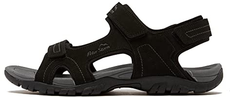 Peter Storm Lightweight Men's Hayle Sandals, Water Friendly Men's Walking Sandals, Outdoors Footwear (Black, UK Footwear Size System, Adult, Men, Numeric, Medium, 7)