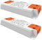 LED Trafo LED Transformator 1-15W 230V auf 12V LED-Treiber Netzteil, kein LED-Flimmern, kein Transformator-Rauschen, LED Niedervolttrafo für G4 MR16 GU5.3 LED Halogen, 2er Pack