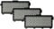 vhbw Filter Set 3x Vacuum Cleaner Filters compatible with Miele Complete C2 Jubilee Powerline, C2 Tango Ecoline Vacuum Cleaner - HEPA Filter