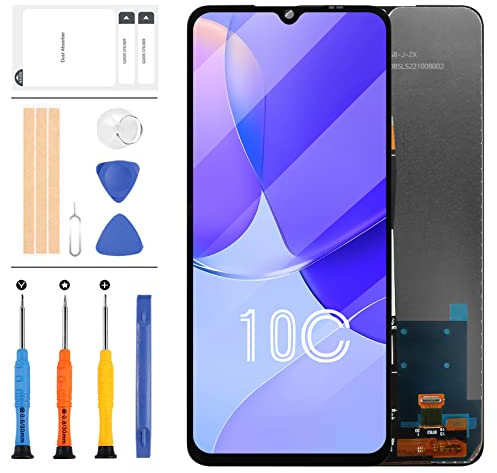 Pantalla LCD para Xiaomi Redmi 10C para Xiaomi Redmi 10C 220333QAG 220333QBI 220333QNY 220333QL Pantalla LCD táctil digitalizador Asamblea 6.7 Pulgadas (Negro)