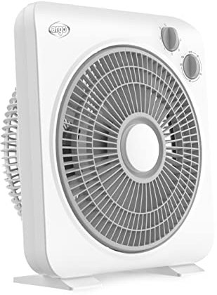 ARGO Boxy, ventilazione box da pavimento dotato di timer di spegnimento fino a 120 minuti e con rotazione a 360° della griglia frontale per ottimizzare il flusso d'aria