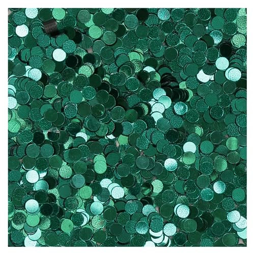 Craftelier - Lentejuelas Topitos Esmeralda para Manualidades, Scrapbooking, Decoraciones y Shake Cards | Forma de Círculos - Tamaño Aprox. 2 mm | Color Verde Esmeralda