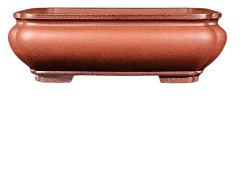 HASMI Blumentöpfe Handgemachter lila Sand-Blumentopf, Retro-Form, rechteckiger Übertopf, geeignet for Pflanzen von Kiefern und Zypressen, Ficus, Pflaumenblüten Pflanzkübel