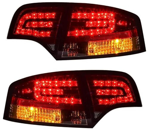 OQHAIR rückleuchten 1 Paar Rücklicht-Baugruppe, Rücklicht, Lauf-, Dreh-, Brems- und Rücklichter Für AU-DI A4 B7 2005 2006 2007 2008
