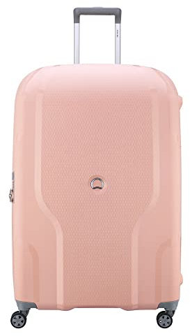 DELSEY PARIS - Clavel - Valise Grande Taille Rigide Extensible matière recyclée et Recyclable - 82x54x35 cm - 136 litres - L - Pivoine