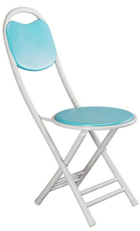 ZFG Tragbarer Esszimmerstuhl für den Außenbereich, einfacher kleiner Stuhl, stapelbar, modern, schlicht, Karbonstahlrohrstruktur, stabil (Farbe: A)