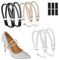 simarro 3 Pares de Cordones para Tacones, Cordones elásticos Reutilizables para Mujer, Purpurina, Cordones extraíbles para Mantener los pies firmes en Tacones Altos
