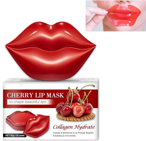 KOAHDE Collagene Maschera per Labbra,Idratante Maschera per Labbra,Maschera per Labbra Idratante,Cuscinetti per Labbra Idratanti,Maschera Cura Delle Labbra Nutre,Maschera per Labbra in Gel Idratante