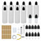 10 Stk Liquid Flaschen 120ml,Tropfflasche 2x10ml Dropper Bottle Quetschflaschen Leer Plastikflaschen Reiseflasche mit Kindersicherung Ersatzdeckel Inkl. Messbecher Trichter Spritzen Flachzange (120ml)