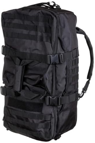 GFC Tactical GF Corp 40L Militärischer taktischer „750-1” Rucksack Bundeswehr Rucksäcke für Männer Molle Laser-Cut Armee Angriff Tagesrucksack Tasche Trekking Wanderrucksack Schwarz