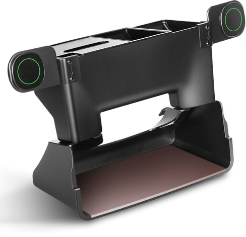 RAGZAN Tesla Model 3 Mittelkonsolen-Organizer, Magnetische Aufbewahrungsbox unter dem Bildschirm Dashboard Organizer Tissue Holder Fit für 2017-2024 Tesla Model 3 & 2019-2024 Model Y (Grundlegend)