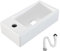 MAGIC SELECT Lavabo en Céramique, Vasque a Poser Blanc, Lavabo de Toilette Anti-Taches, Facile à Nettoyer avec Connexions Standard. Idéal pour la Cuisine ou la Salle de Bain. (46x26x10,5 CM)