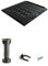 AERREGI SET BASE PER FRIGORIFERO | BASE FRIGO COLORE NERO IN PVC RESISTENTE | MODULO 600mm CON SPESSORE 16mm | SET COMPOSTO DI PIEDINI IN VARIE ALTEZZE H10, 12 E 15 cm (Base Frigo con piedini H12)
