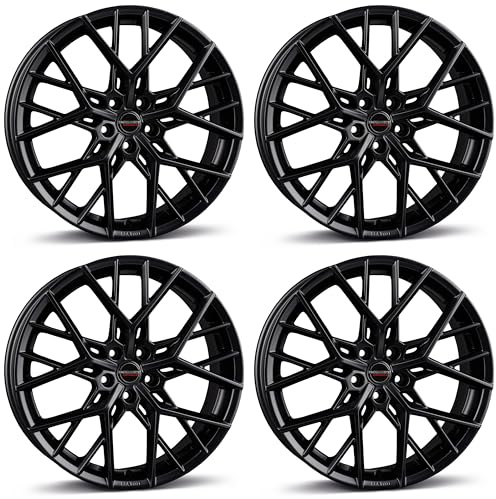 4x Borbet Felgen BY 9.0x20 ET45 5x112 black matt kompatibel mit Audi A3 A6 A8 Q4 RS3 S3 S6 S8 TT TTS