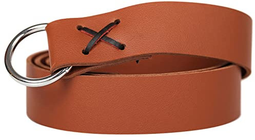 HDKEAN Mittelalterlicher PU-Leder-O-Ring-Gürtel, Taillengürtel, Piratengürtel, Geschichte, Wiederholung, Kostüm-Gürtel