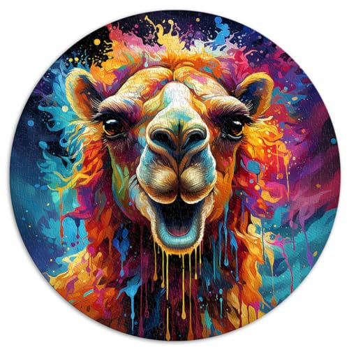 Puzzle zum Verschenken „Camel Oasis“ 1000-teiliges Puzzle 67,5 x 67,5 cm, Puzzlespiel, Heimkunstdekor, ganze Familie